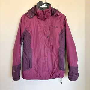 Mountain Hardwear Womans Dry Q Elite Jacket Coat Medium‎ Pink Waterproof CC